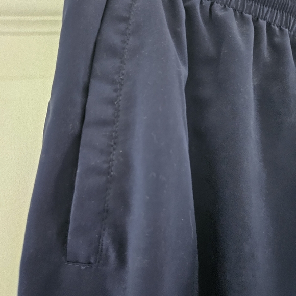 Vintage Diadora Womens Medium Track Pants Blue Pockets Zipper at Ankle Lined - Picture 3 of 10